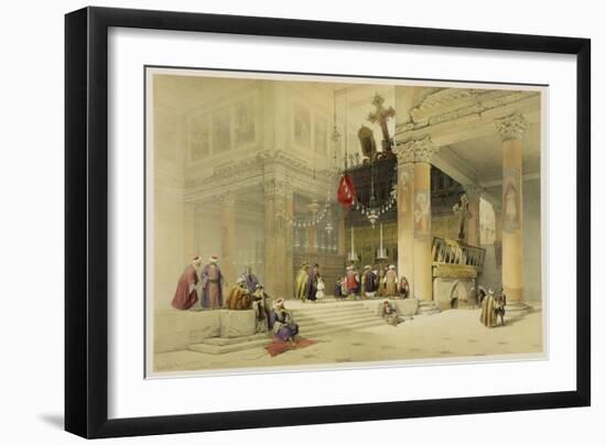Chancel of the Church of St. Helena, Plate 87 from Volume II of "The Holy Land"-David Roberts-Framed Giclee Print