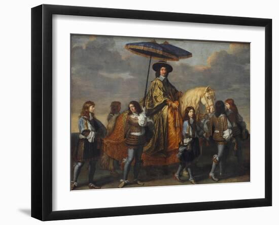 Chancellor Séguier at the Entry of Louis XIV into Paris, 1660-Charles Le Brun-Framed Premium Giclee Print