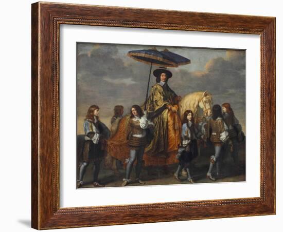 Chancellor Séguier at the Entry of Louis XIV into Paris, 1660-Charles Le Brun-Framed Giclee Print