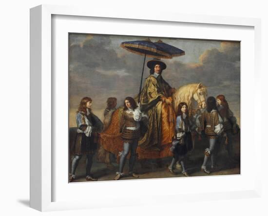 Chancellor Séguier at the Entry of Louis XIV into Paris, 1660-Charles Le Brun-Framed Giclee Print