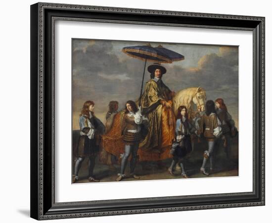 Chancellor Séguier at the Entry of Louis XIV into Paris, 1660-Charles Le Brun-Framed Giclee Print