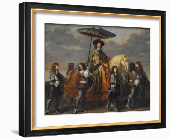 Chancellor Séguier at the Entry of Louis XIV into Paris, 1660-Charles Le Brun-Framed Giclee Print