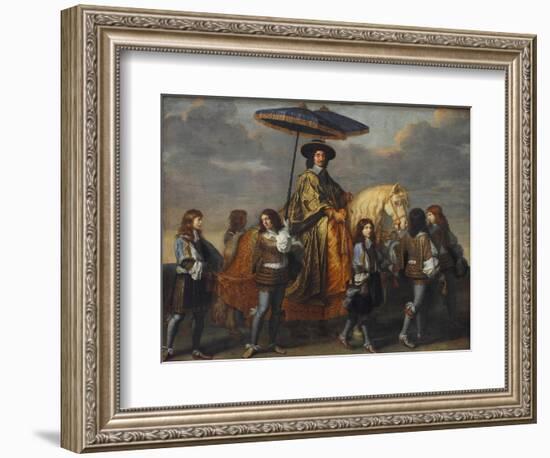 Chancellor Séguier at the Entry of Louis XIV into Paris, 1660-Charles Le Brun-Framed Giclee Print