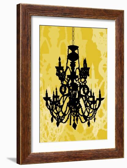 Chandelier 1 Yellow-Sharyn Sowell-Framed Giclee Print