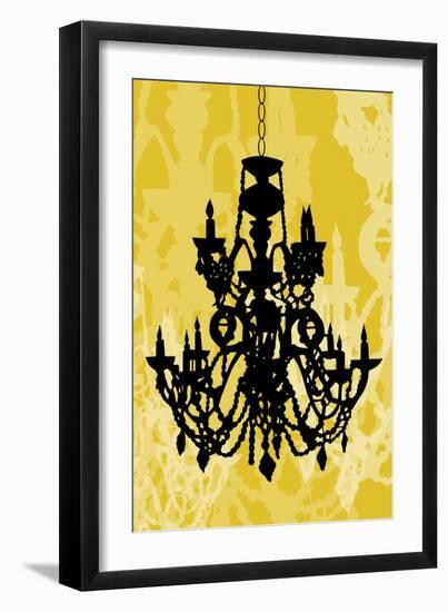 Chandelier 1 Yellow-Sharyn Sowell-Framed Giclee Print