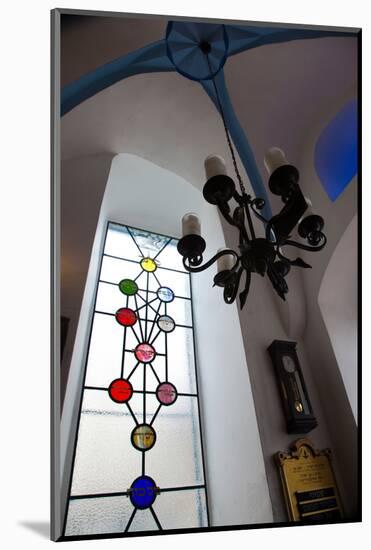 Chandelier at a synagogue, Ari Ashkenazi Synagogue, Safed, Upper Galilee, Israel-null-Mounted Photographic Print