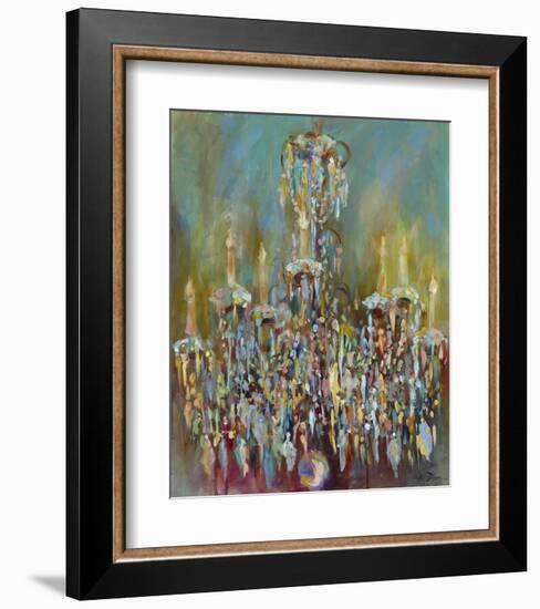 Chandelier Blue-Amy Dixon-Framed Art Print