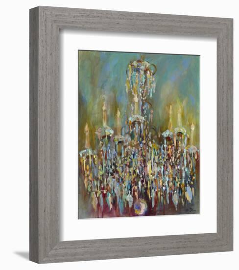 Chandelier Blue-Amy Dixon-Framed Art Print