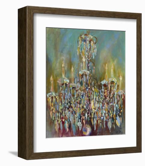 Chandelier Blue-Amy Dixon-Framed Art Print