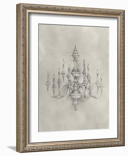 Chandelier Schematic I-Ethan Harper-Framed Art Print