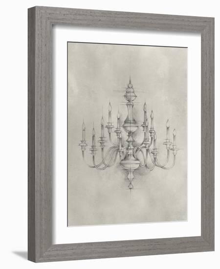 Chandelier Schematic I-Ethan Harper-Framed Art Print