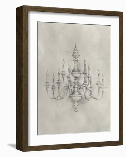 Chandelier Schematic I-Ethan Harper-Framed Art Print