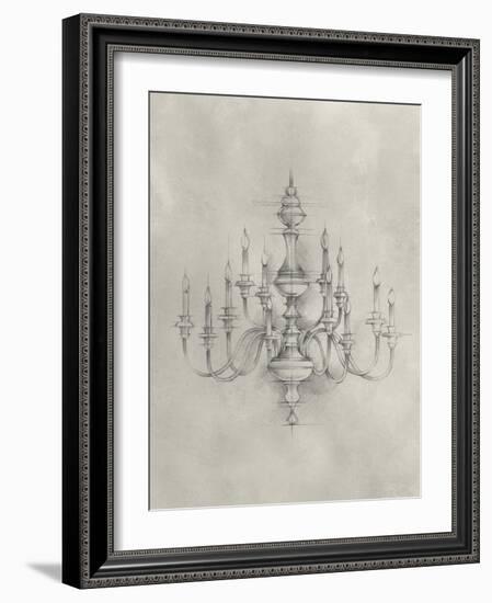 Chandelier Schematic I-Ethan Harper-Framed Art Print