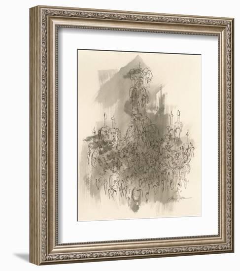Chandelier Sepia-Amy Dixon-Framed Art Print