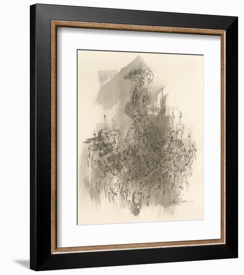 Chandelier Sepia-Amy Dixon-Framed Art Print