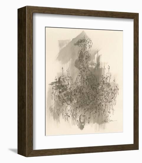 Chandelier Sepia-Amy Dixon-Framed Art Print