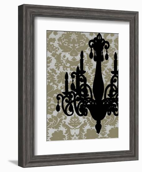 Chandelier Silhouette I-Ethan Harper-Framed Art Print