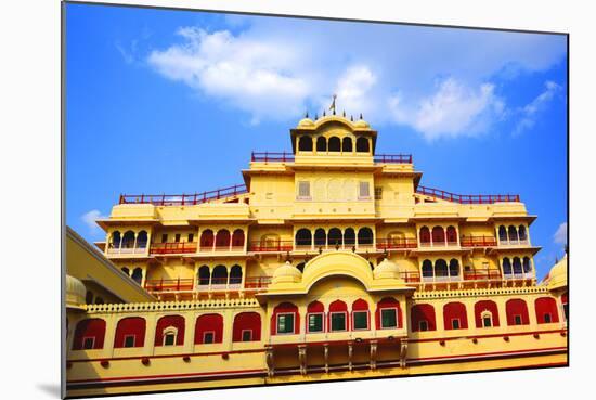 Chandra Mahal in City Palace, Jaipur,-prasenjeet1-Mounted Photographic Print