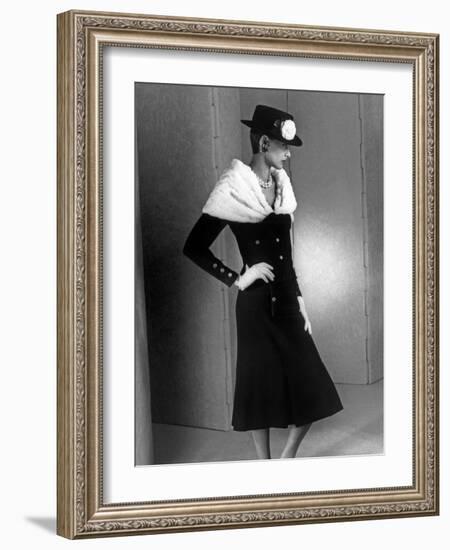 Chanel Fashion : Autumn-Winter 1983 : Model Ines De La Fressange--Framed Photo