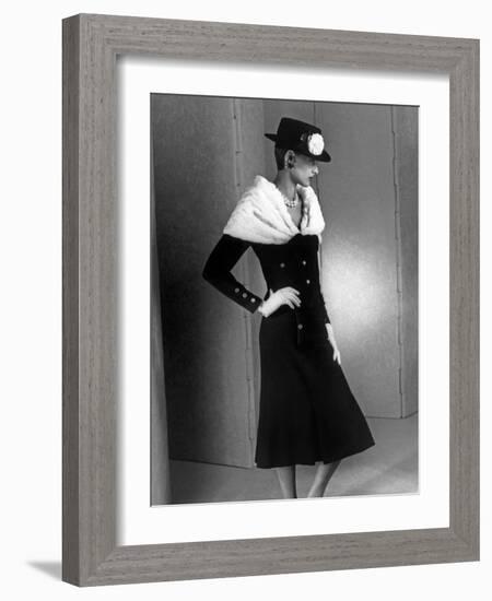 Chanel Fashion : Autumn-Winter 1983 : Model Ines De La Fressange-null-Framed Photo