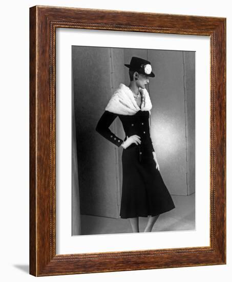 Chanel Fashion : Autumn-Winter 1983 : Model Ines De La Fressange-null-Framed Photo