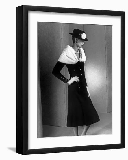 Chanel Fashion : Autumn-Winter 1983 : Model Ines De La Fressange--Framed Photo