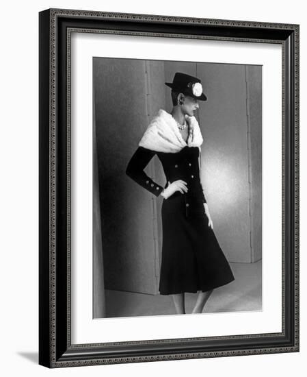 Chanel Fashion : Autumn-Winter 1983 : Model Ines De La Fressange--Framed Photo