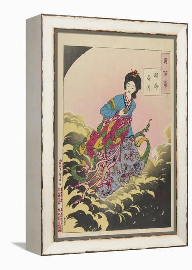 Chang-E Ascending to the Moon, August 1885-Tsukioka Yoshitoshi-Framed Premier Image Canvas