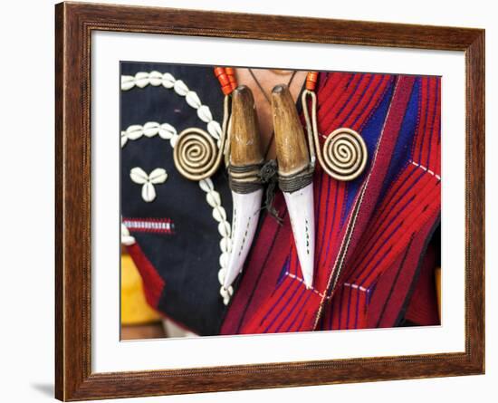Chang Tribe, Man's Jewellery, Nagaland, N.E. India-Peter Adams-Framed Photographic Print
