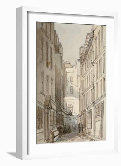 Change Alley, City of London, 1850-Thomas Colman Dibdin-Framed Giclee Print