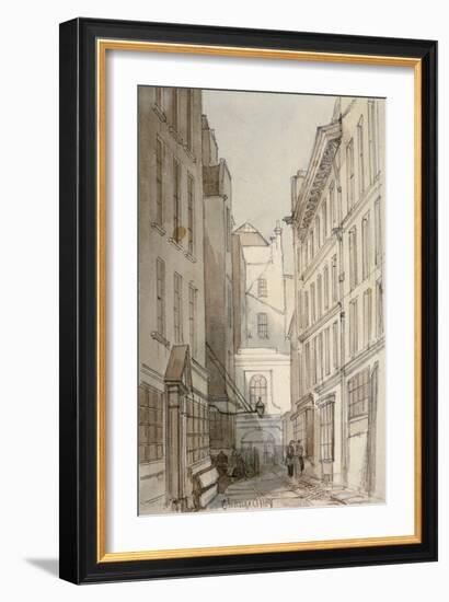 Change Alley, City of London, 1850-Thomas Colman Dibdin-Framed Giclee Print