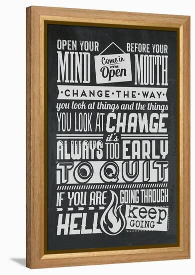 Change Set Grey-Vintage Vector Studio-Framed Stretched Canvas