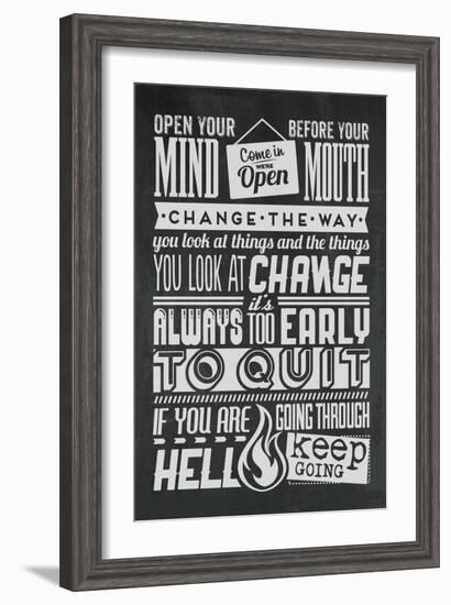 Change Set Grey-Vintage Vector Studio-Framed Art Print