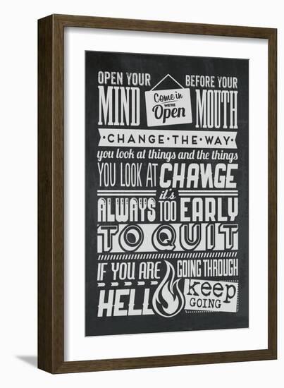 Change Set Grey-Vintage Vector Studio-Framed Art Print