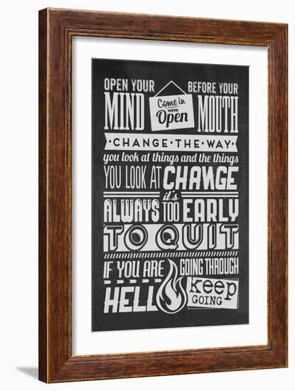 Change Set Grey-Vintage Vector Studio-Framed Art Print