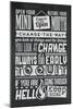 Change Set Grey-Vintage Vector Studio-Mounted Art Print