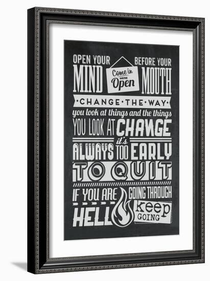 Change Set Grey-Vintage Vector Studio-Framed Art Print