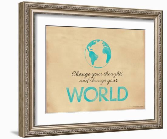 Change Your Thoughts and Change Your World-Jeanne Stevenson-Framed Giclee Print