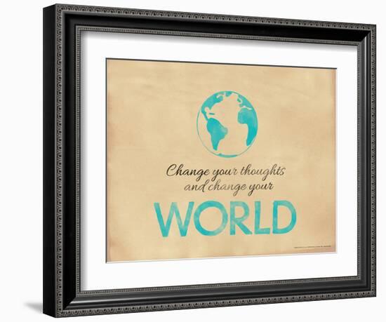 Change Your Thoughts and Change Your World-Jeanne Stevenson-Framed Giclee Print