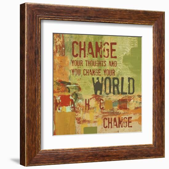 Change your Thoughts and You Change your World-Irena Orlov-Framed Art Print