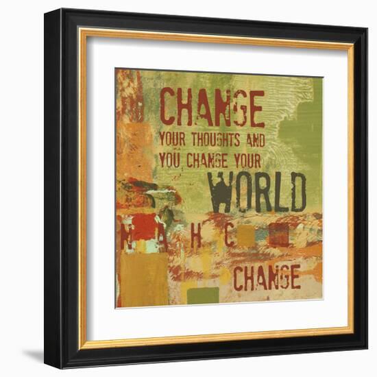 Change your Thoughts and You Change your World-Irena Orlov-Framed Art Print