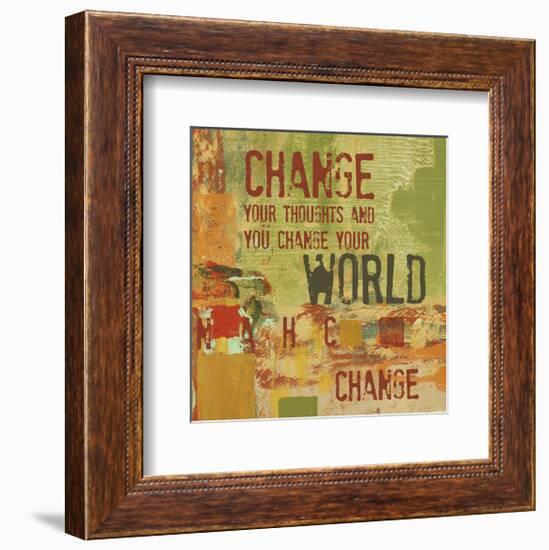 Change your Thoughts and You Change your World-Irena Orlov-Framed Art Print