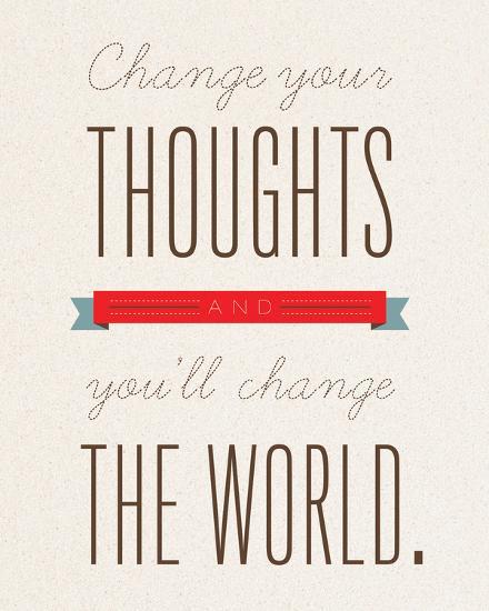 Change Your Thoughts-Kindred Sol Collective-Framed Print Mount