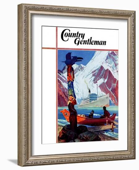 "Changing Face of the Northwest," Country Gentleman Cover, July 1, 1939-Charles Hargens-Framed Giclee Print