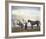Changing Horses-Sir Alfred Munnings-Framed Premium Giclee Print