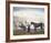 Changing Horses-Sir Alfred Munnings-Framed Premium Giclee Print