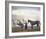 Changing Horses-Sir Alfred Munnings-Framed Premium Giclee Print