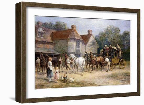 Changing Horses-Heywood Hardy-Framed Giclee Print