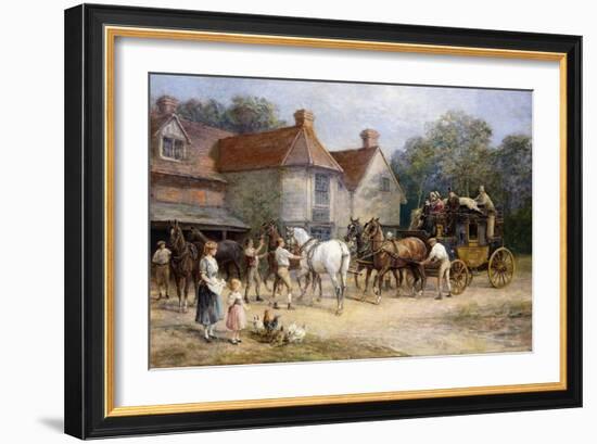 Changing Horses-Heywood Hardy-Framed Giclee Print