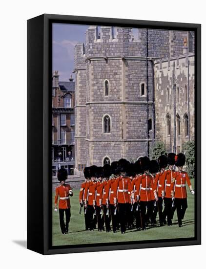 Changing of Guards, River Thames, London, Windsor, England-Nik Wheeler-Framed Premier Image Canvas